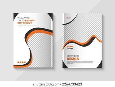 Corporate business book cover design template