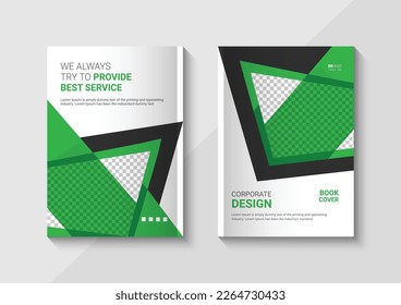 Corporate business book cover design template