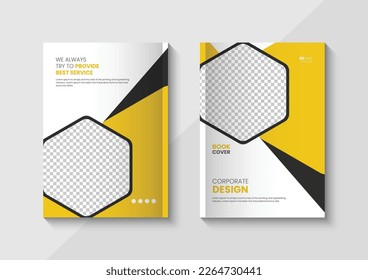 Corporate business book cover design template