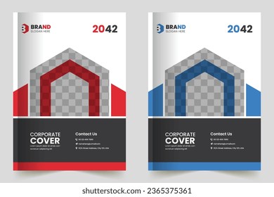 Corporate business book cover design. professional design for corporate business.