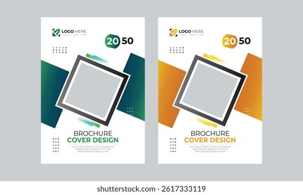 Corporate Business Book Cover design template Set