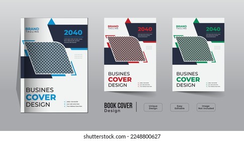 Corporate business book cover template design