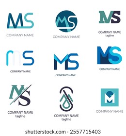 Corporate business brand company marketing logo design elegant label and badge design vector logo m alphabet letter initial colorful gradient design m collection