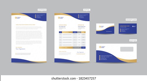 Corporate Business Branding Identity | Stationary Design | Letterhead | Business Card, Invoice,   Envelope, Startup Design