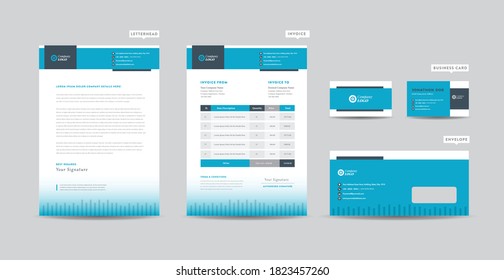 Corporate Business Branding Identity | Stationary Design | Letterhead | Business Card, Invoice,   Envelope, Startup Design
