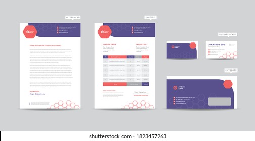 Corporate Business Branding Identity | Stationary Design | Letterhead | Business Card, Invoice,   Envelope, Startup Design