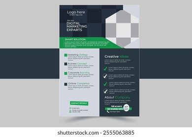 Corporate business brochure a4 flyer template design