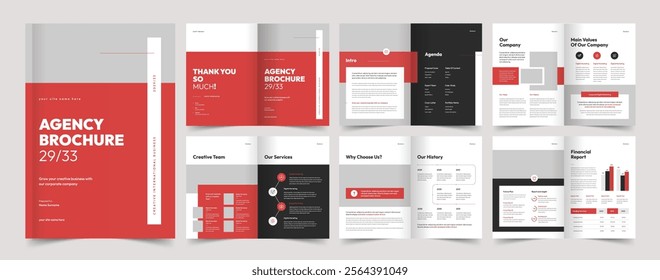 Corporate Business Brochure, Annual Report, Modern Brochure