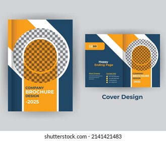 Corporate business brochure book cover design template