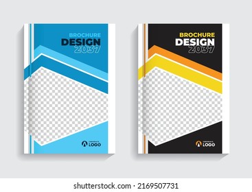 Corporate business brochure cover page annual report book cover corporate business profile design template creative elegant modern magazine bi fold design layout theme