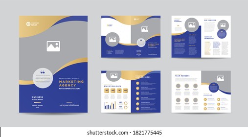 Corporate Business Brochure Design | Annual Report And Company Profile | Booklet And Catalog Design Template