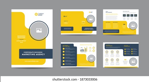 Corporate Business Brochure Design | Annual Report and Company Profile | Booklet and Catalog Design Template