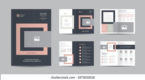 Corporate Business Brochure Design | Annual Report And Company Profile | Booklet And Catalog Design Template