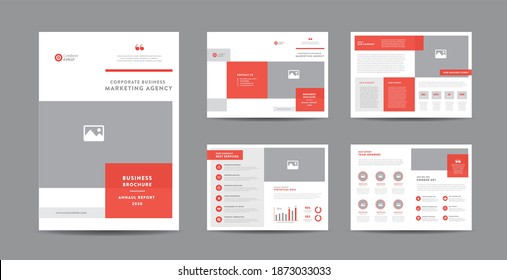 Corporate Business Brochure Design | Annual Report and Company Profile | Booklet and Catalog Design Template