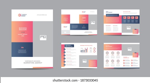 Corporate Business Brochure Design | Annual Report And Company Profile | Booklet And Catalog Design Template