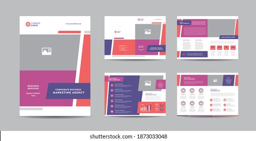 Corporate Business Brochure Design | Annual Report and Company Profile | Booklet and Catalog Design Template