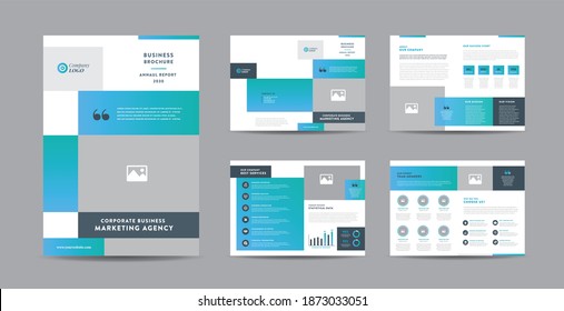 Corporate Business Brochure Design | Annual Report and Company Profile | Booklet and Catalog Design Template