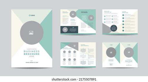 Corporate Business Brochure Design or Annual Report and Company Profile or Booklet and Catalog Design Template