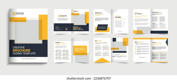 Corporate business brochure design. minimal business brochure template