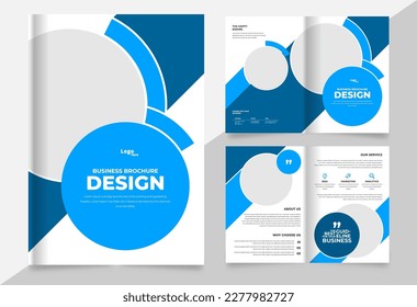 plantilla de folletos de negocios corporativos, plantilla de diseño de folletos multiplicidad de impresión moderna