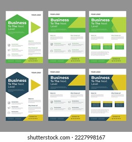  Corporate business bundle flyer design, marketing business flyer, modern template for creative professional business.