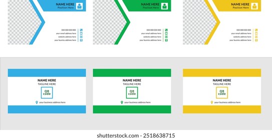 A corporate business card design