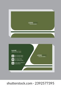 A corporate business card design for businesses, Vector  illustration.
