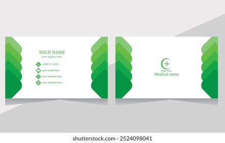 Corporate business card design for doctor. 