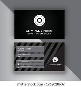Corporate Business Card Design With Double-Sides

