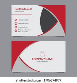 Corporate Business Card Design Illustration.