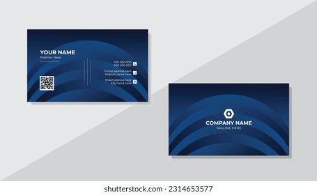 Corporate business card design layout .