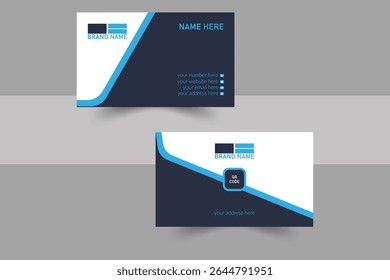Corporate business card design layout