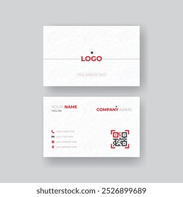 corporate business card design. minimalist visiting card