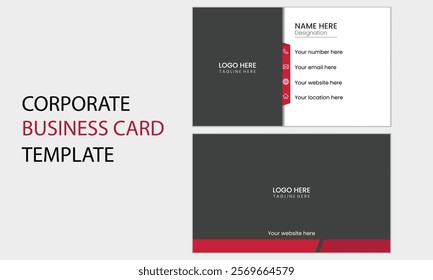 Corporate business card design post