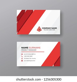 Corporate business card design template