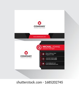 Corporate business card design template