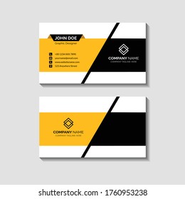 Corporate Business Card Design Template With Logo