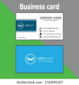 corporate business card design template 