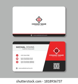 Corporate business card design template