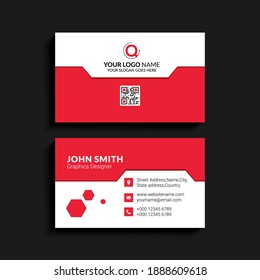 corporate business card design template vector. Vector illustration. EPS10