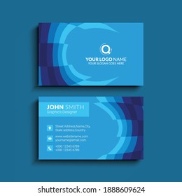 corporate business card design template vector. Vector illustration. EPS10