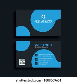 corporate business card design template vector. Vector illustration. EPS10