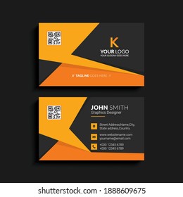 corporate business card design template vector. Vector illustration. EPS10