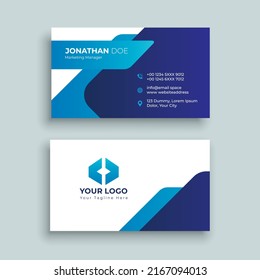 Corporate business card design template