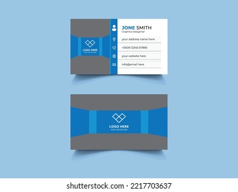 corporate business card design template