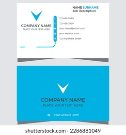 Corporate Business Card Design Template Vactor