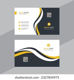 corporate business card design template 