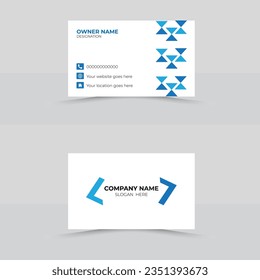 corporate business card design template 