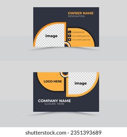 corporate business card design template 