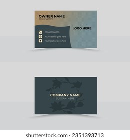 corporate business card design template 